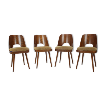 Set of Four Dining Chairs Designed by Oswald Haerdtl, 1960s.