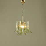 Chandelier en laiton et en verre de Murano La Murrina, années 1970