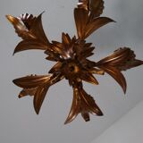 Golden floral chandelier