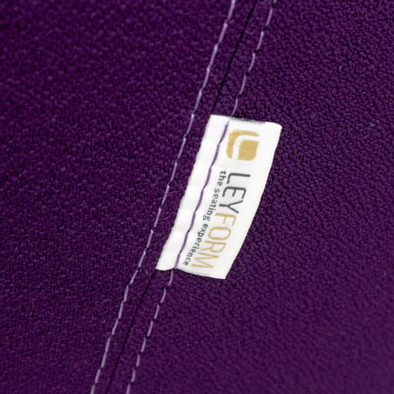 Victoria armchair from Leyform in purple fabric.