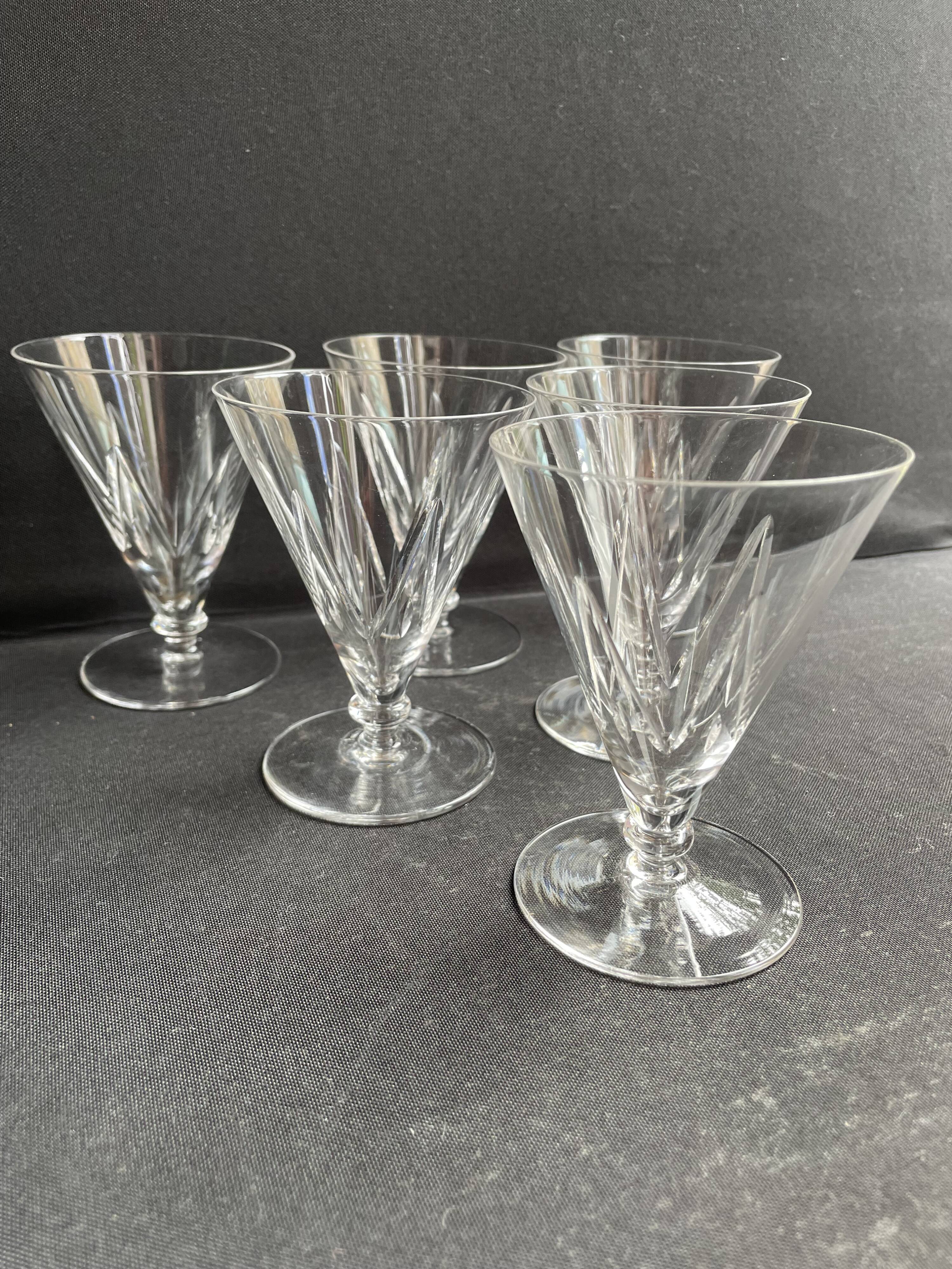 6 Wine glasses – Saint Louis Bossuet service size 10406