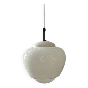 1960s Czech opaline pendant light by Napako