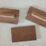 3 tampons vintage en bois