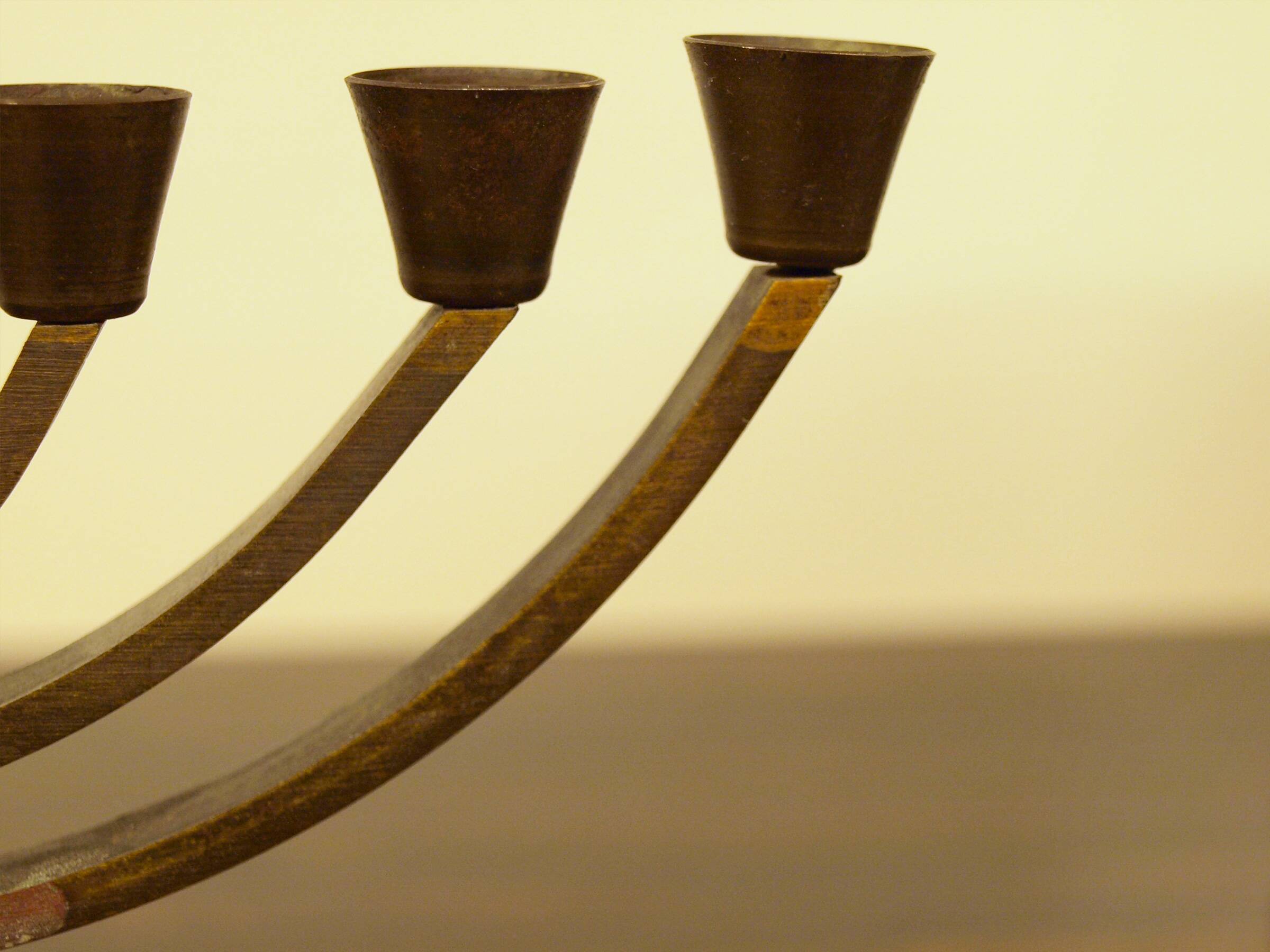 Bronze Menorah, made in Israel, 1970