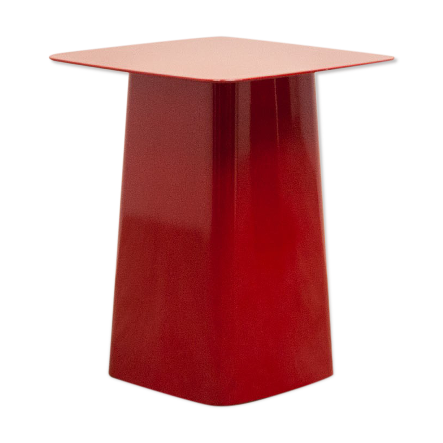 Coffee table red Vitra metal side table l31 cm