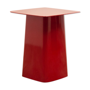 Table basse rouge Vitra metal side