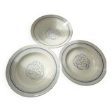 3 plates Gien