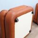 Sapporo cognac leather armchairs by Mobil GIRGI 1970s
