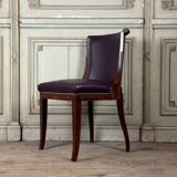 Set of 4 Art Deco chairs and 4 armchairs in rosewood, circa 1930