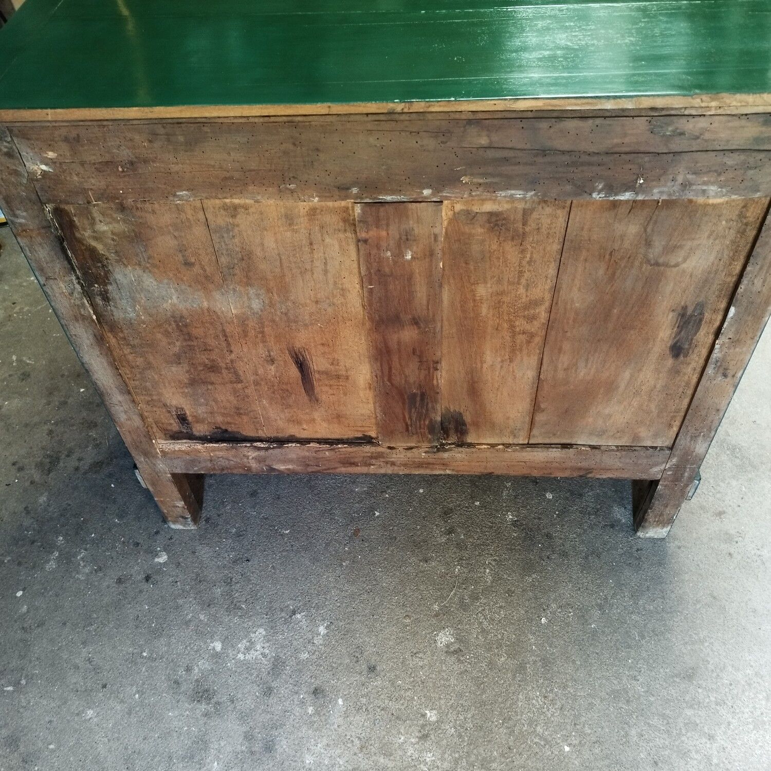 Chest of drawers xixth with green patina