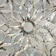 Ceiling light in polished & frosted cut glass, Germany circa 1970