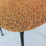 Set of 4 Italian dining chairs newly upholstered 1950s