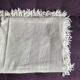 Bedspread in woven white cotton, double bed