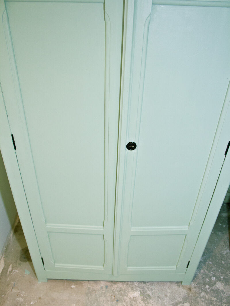 Armoire parisienne vert d'eau