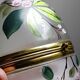 Antique 19th-20th century frosted enamelled glass and brass egg box