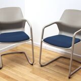 Paire de fauteuils de bureau Metrick, Wilkhann