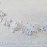 Louis xvi style trumeau painted mirror  163x84cm