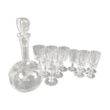 11 glasses and 1 wine carafe