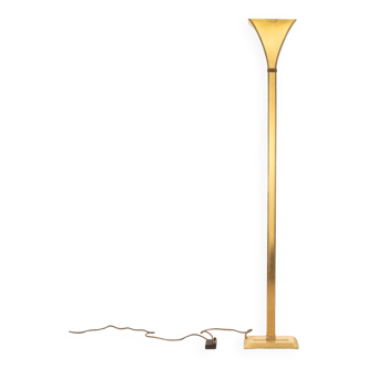 Vintage 80's floor lamp in golden brass design relux milano