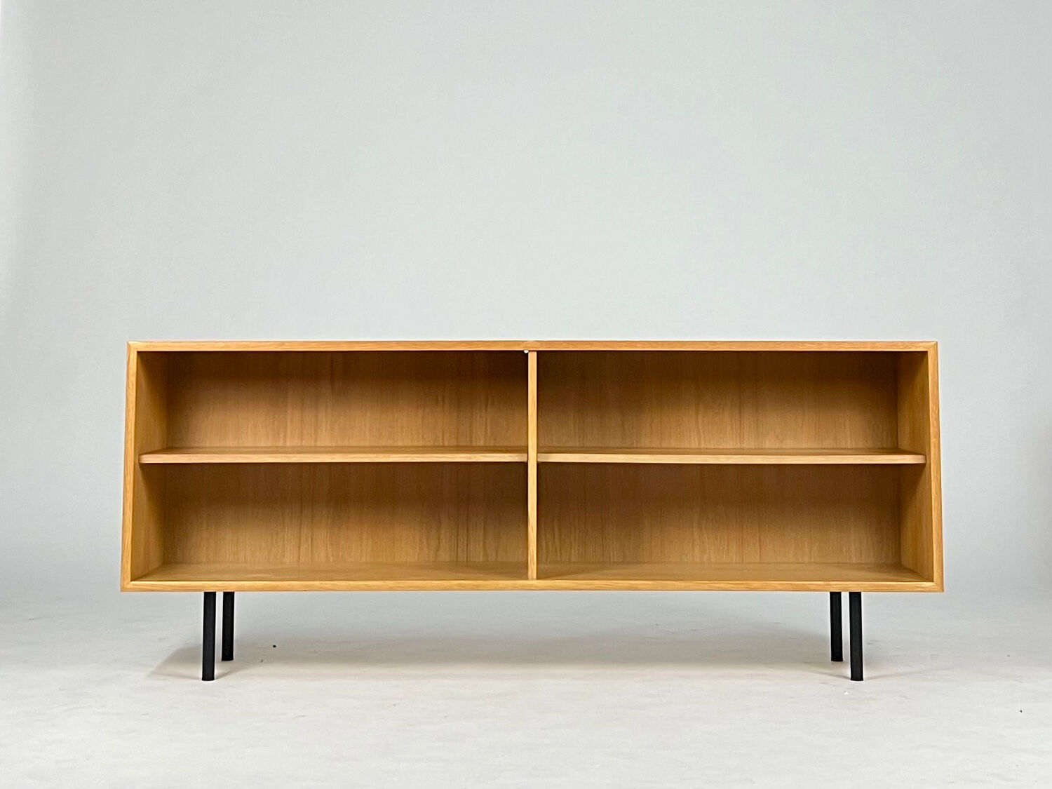 Vintage shelf sideboard lowboard bookcase WK oak mid-century