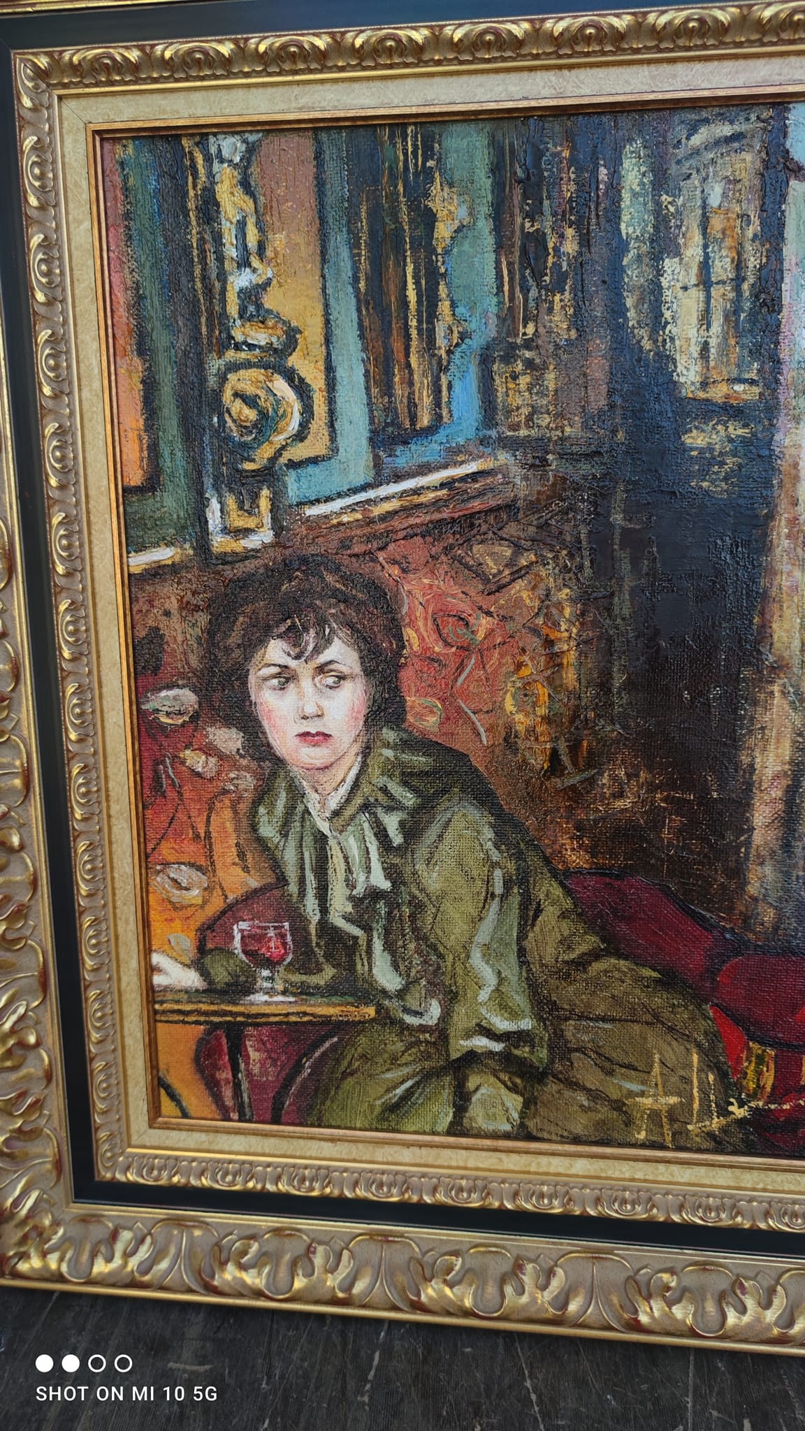 Painting in homage to Toulouse-Lautrec