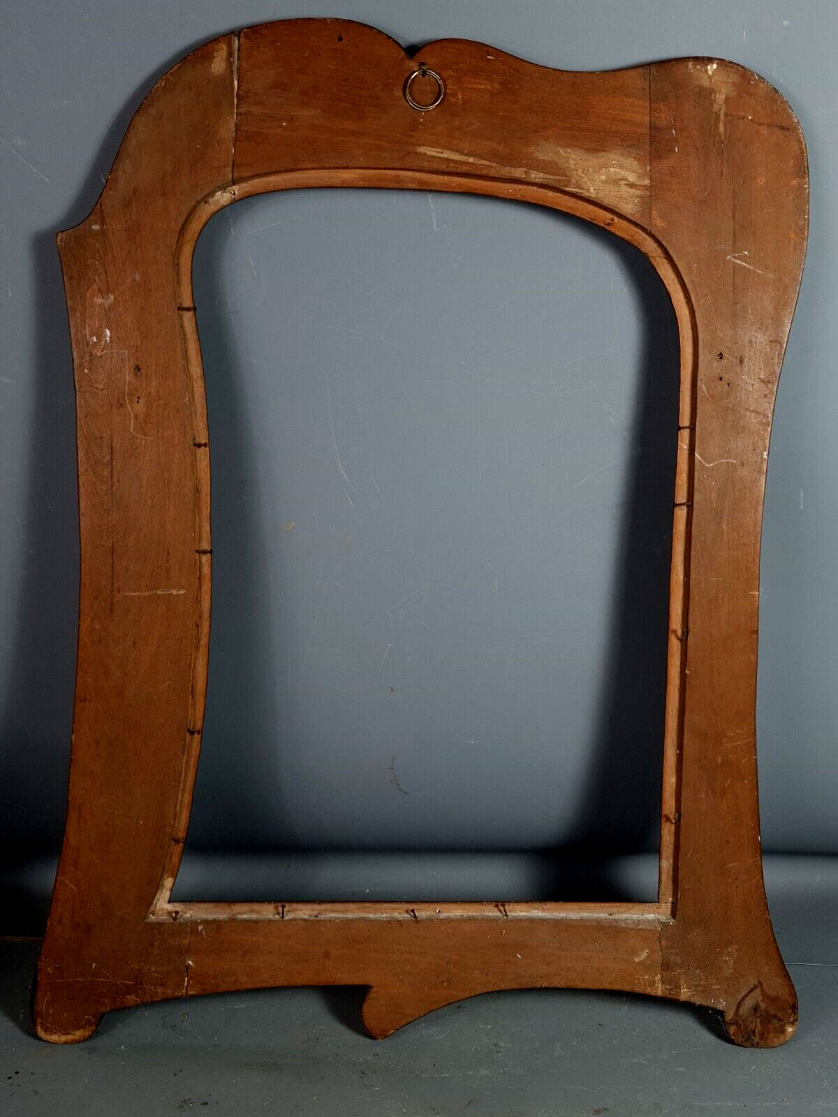 Art Nouveau frame carved wood 73x60 cm, foliage 55.5x36 cm for mirror SB