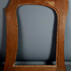 Art Nouveau frame carved wood 73x60 cm, foliage 55.5x36 cm for mirror SB