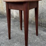 Table ronde guéridon, bois, vintage, années 50