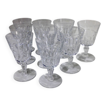 Baccarat - 9 Verres à eau Modèle Missouri