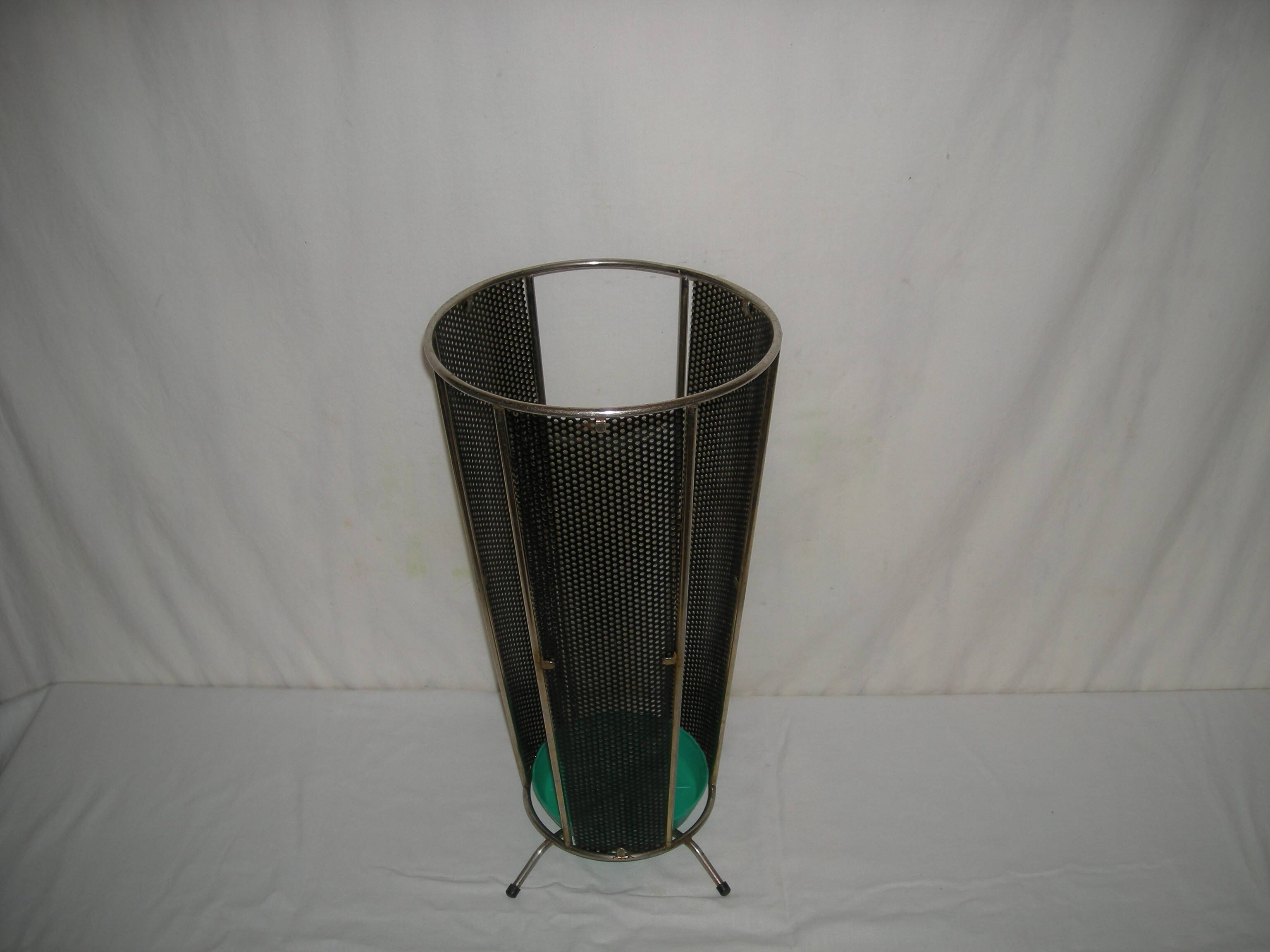 1950s perforated umbrella stand