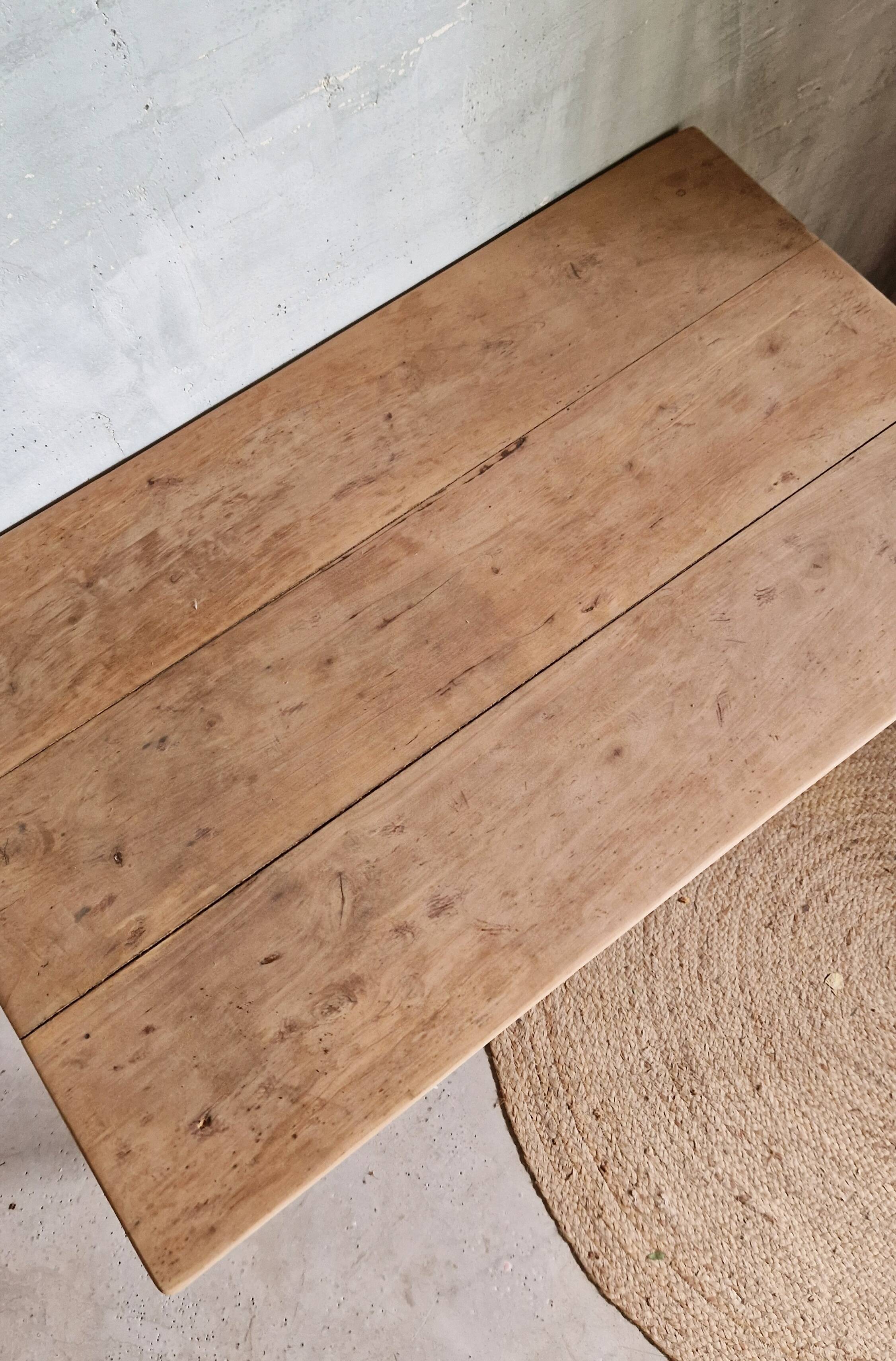 Old and small farm table