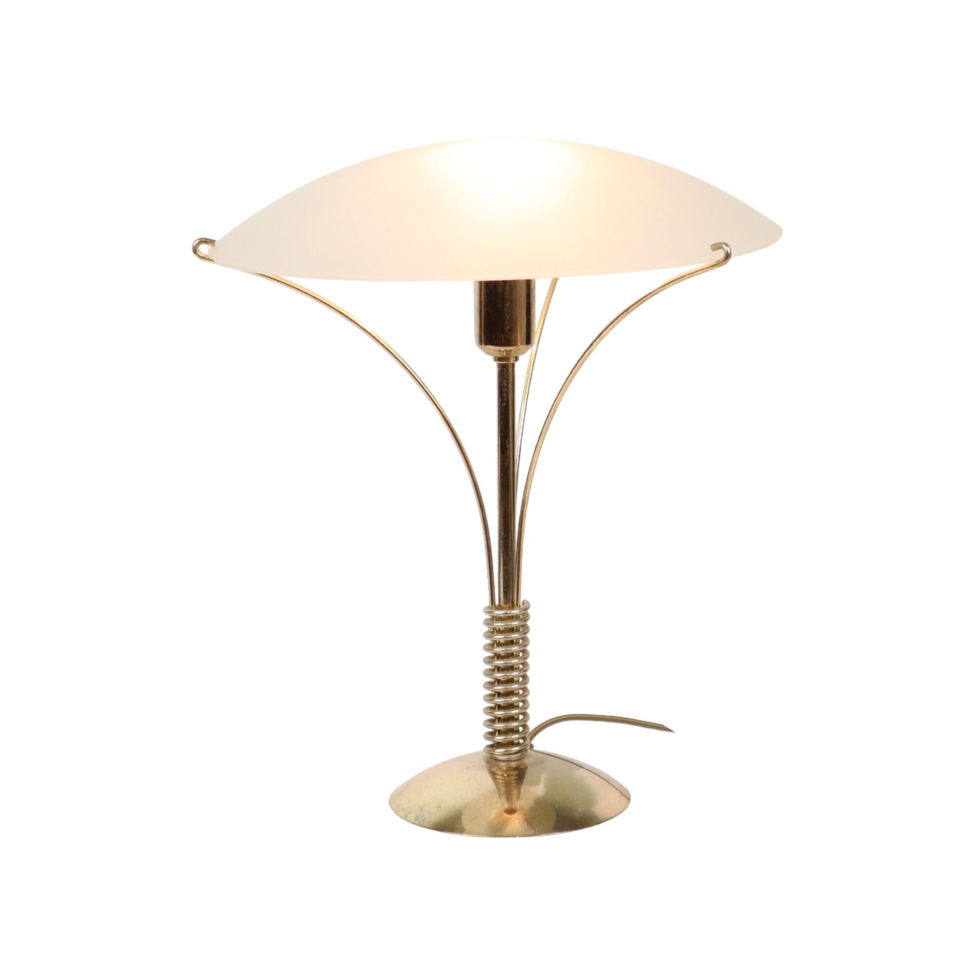 Vintage mushroom lamp table lamp massive seventies metal 36cm