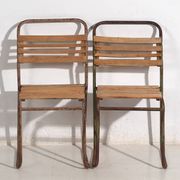 Chaises de jardin anciennes (c.1920). Ensemble de 4 pièces #1
