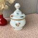 Opaline bottle hand-painted decoration early twentieth century