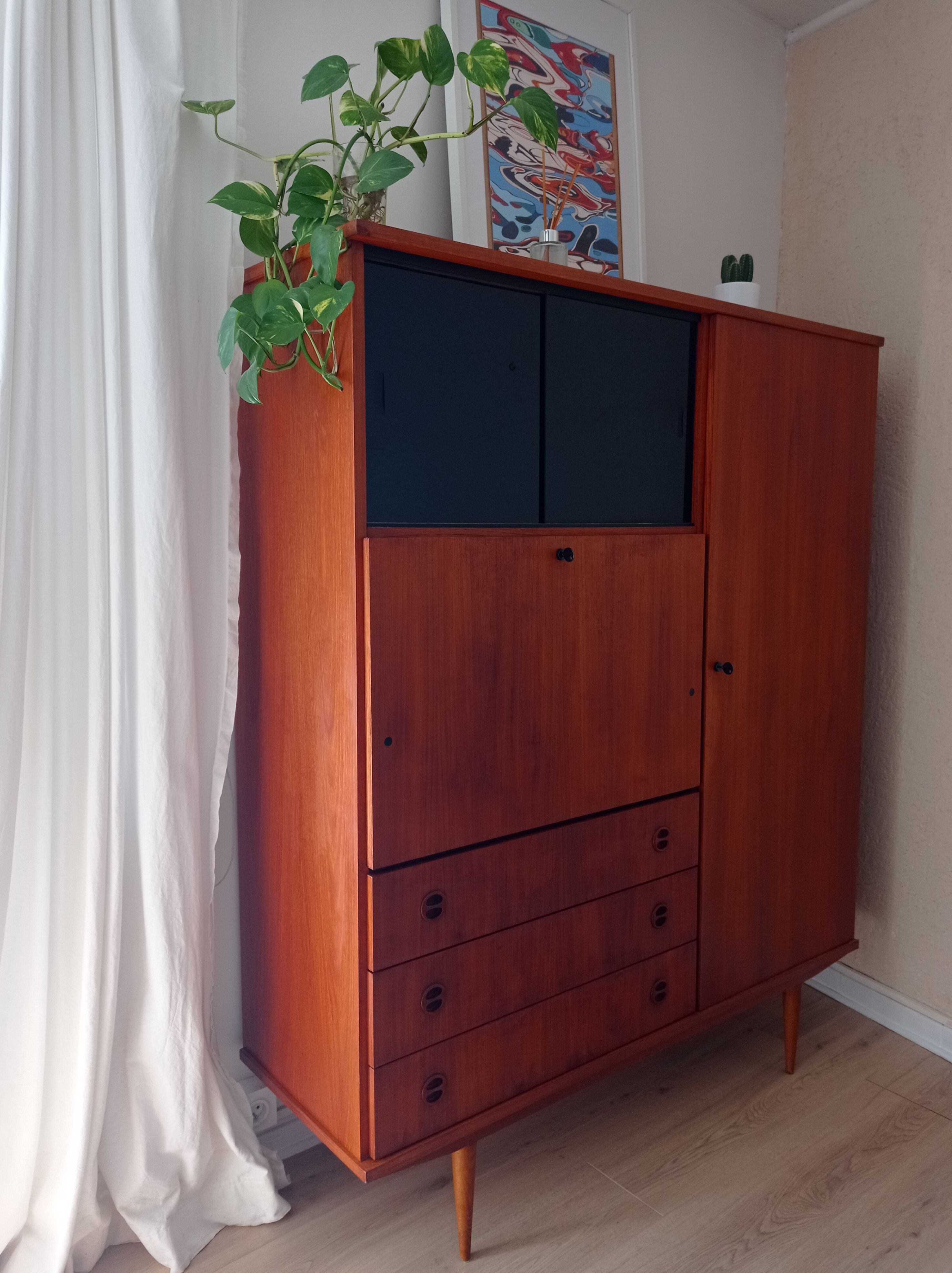 Scandinavian high sideboard