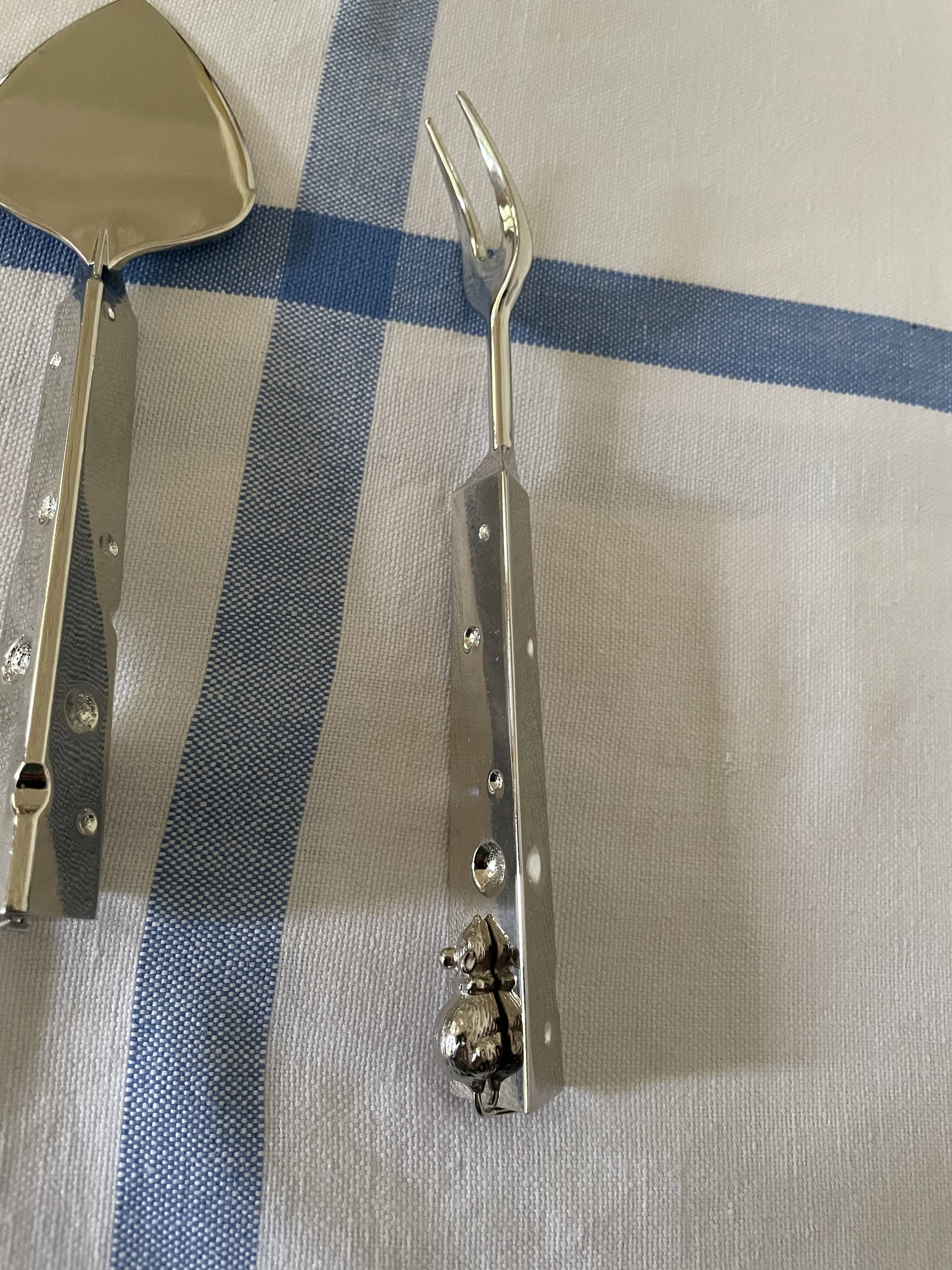 3 cutlery cheese service mouse sleeves