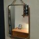 Mirror barber chain 13x18cm
