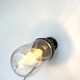 wall lamp or ceiling lamp cast steel gooseneck style 1930