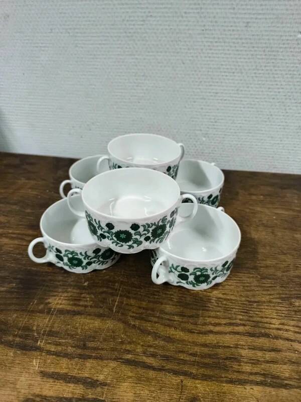 Bols à bouillon / soupe vintage Rosenthal Monbijou Giscard (x6)