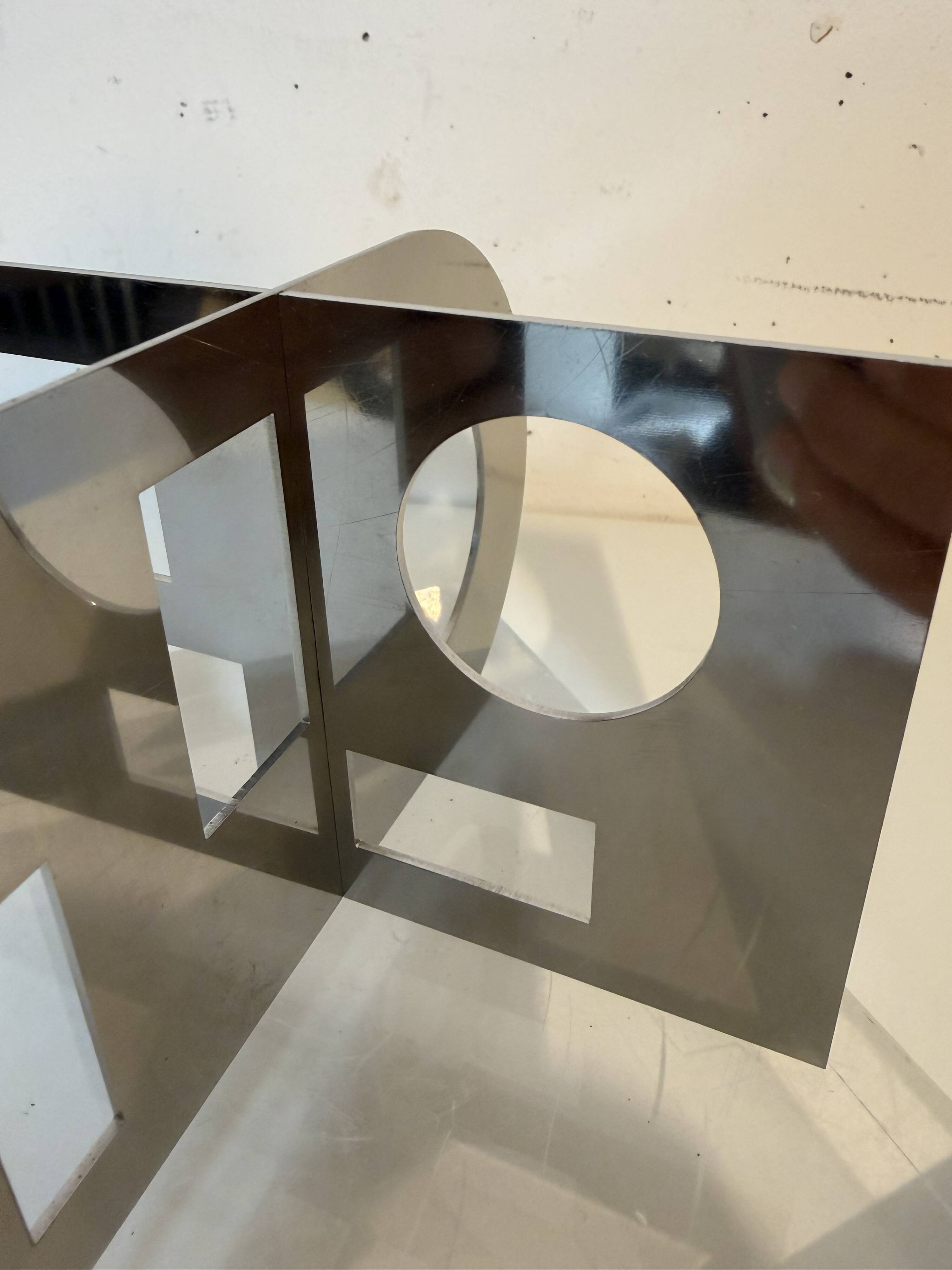 Minisculpture  Acier inoxydable de Nicolas Schöffer, 1969