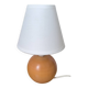 Vintage walnut wood ball lamp