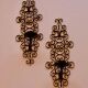 Pair of vintage black metal sconces