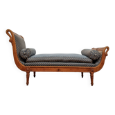 Old chaise longue / bench seat after Empire