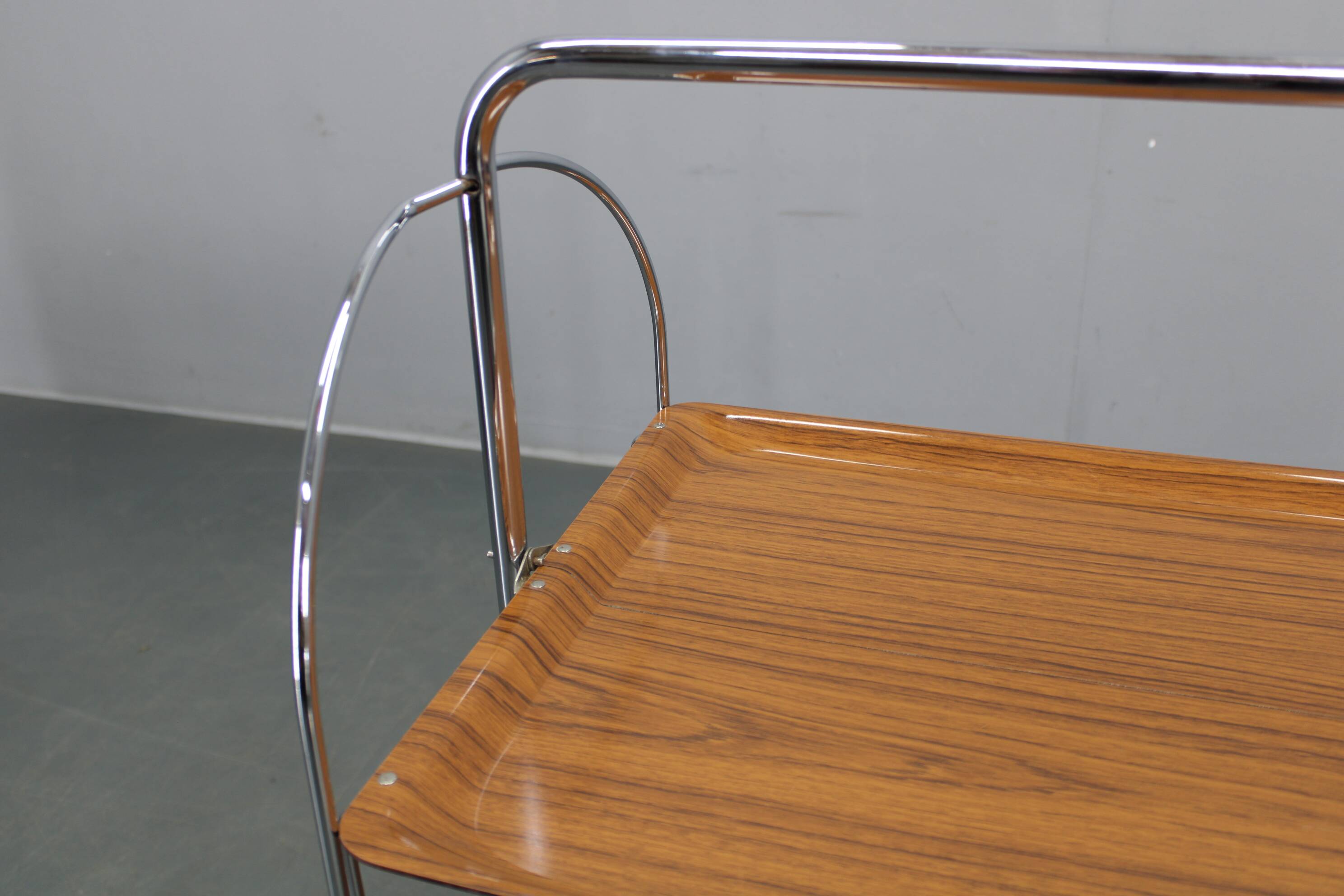 Mid-century folding serving cart, Italy, 1970s