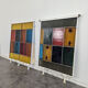 Panels made of thick colored glass slabs from Saint Gobain