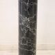 Antique black and white marble column, Italy, late 19th century