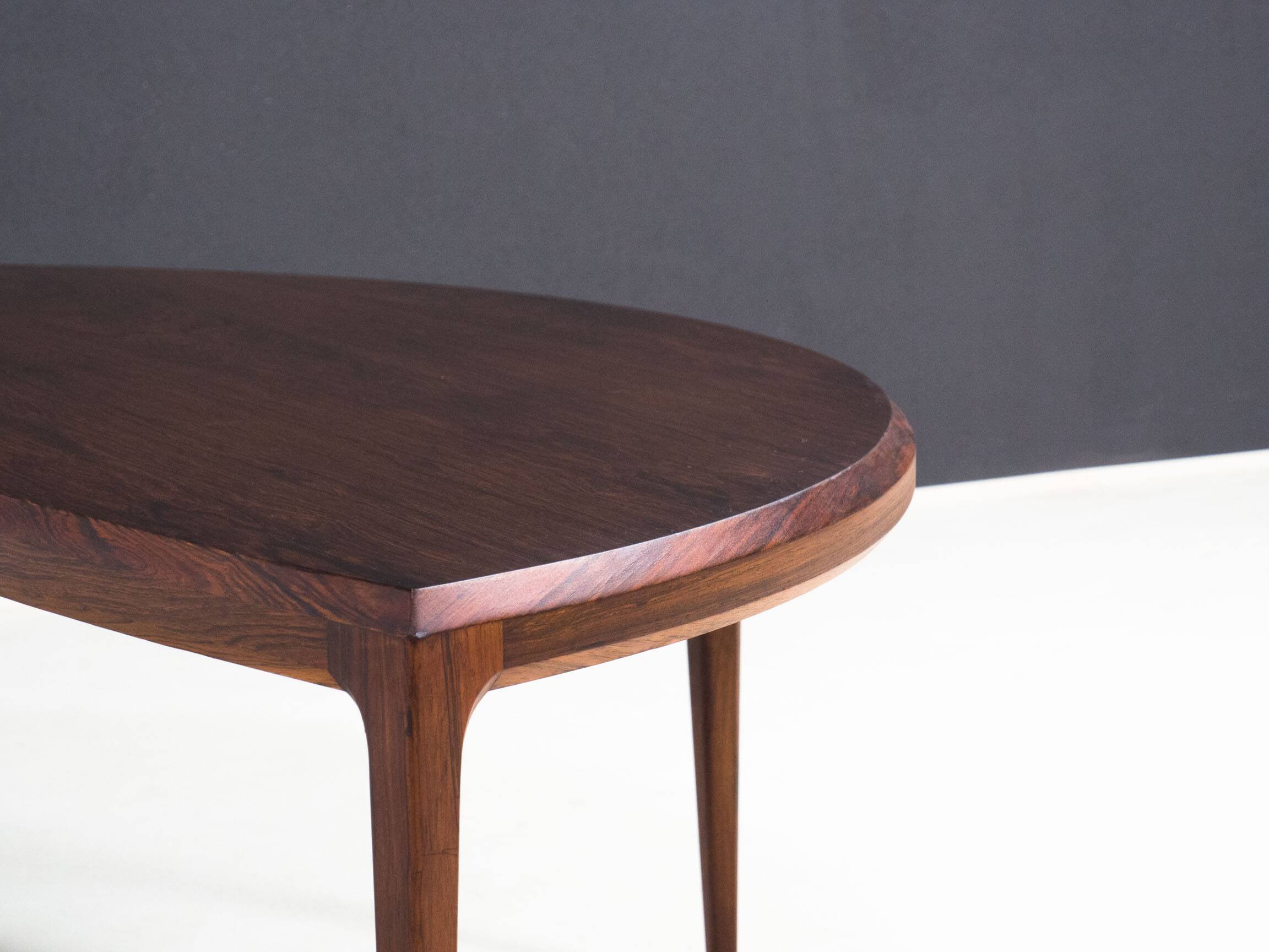 Table basse CF Christensen en palissandre par Johannes Andersen