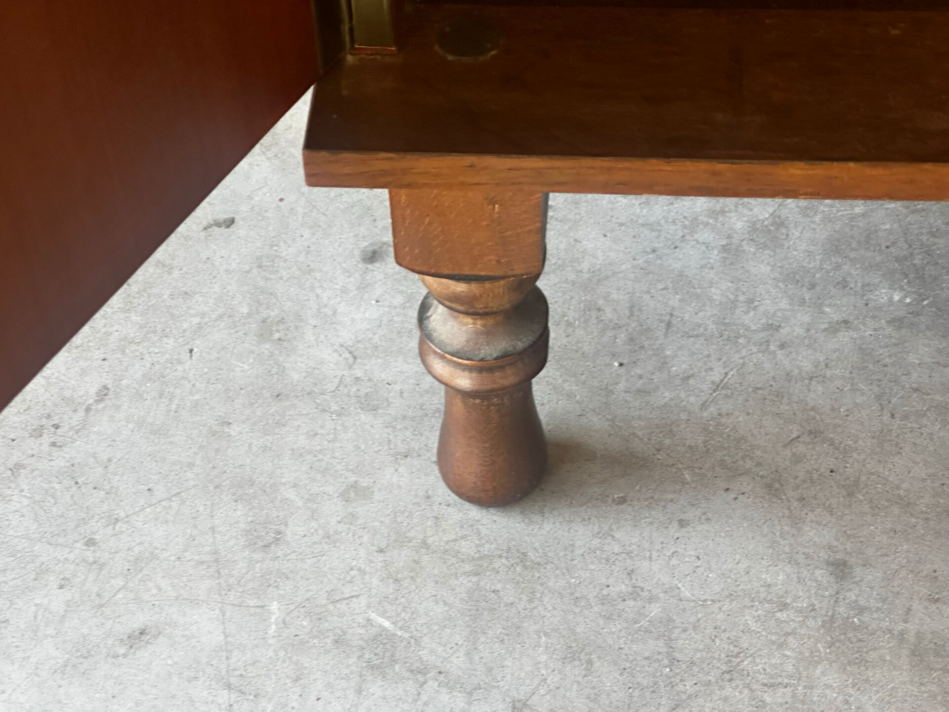 Coiffeuse vintage à miroir triptyque, années 1950