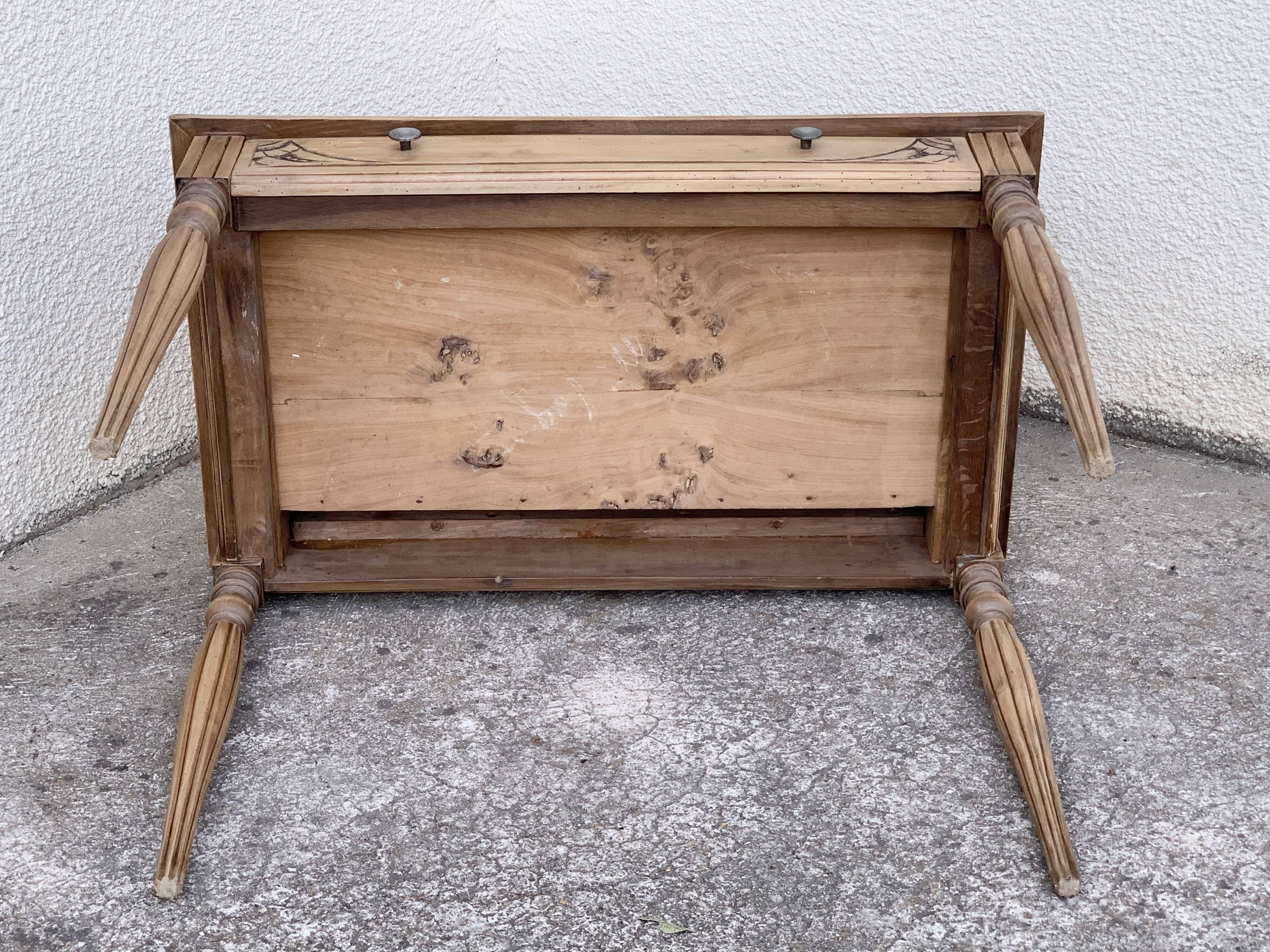 Art Deco office 1930 walnut raw wood