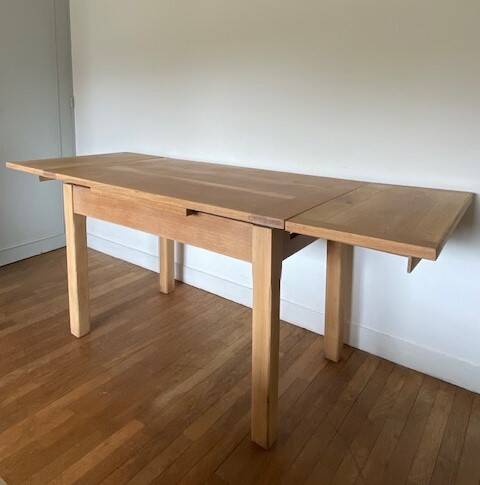 Table chêne brut vintage